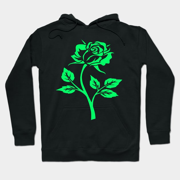 Green rose hoodie store
